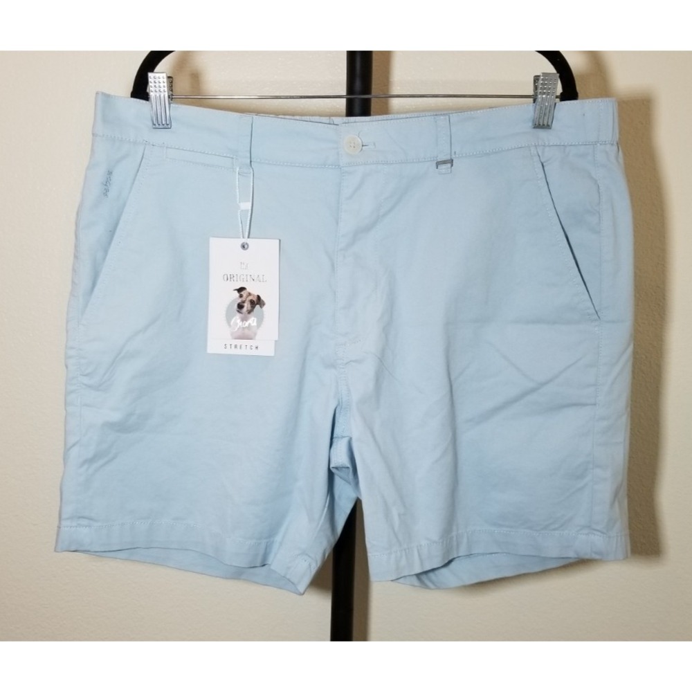 Denim & Flower Ricky Singh‎ Mens Size 36 Blue Shorts Stretch Coastal Preppy NWT